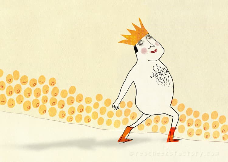 The emperor has no clothes. Credit: RedCheeks factory. https://www.redcheeksfactory.com/portfolio-red-cheeks-factory/childrens-illustration/the-emperors-new-clothes